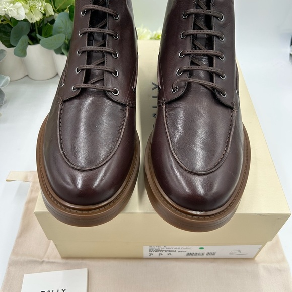 Men\'s BALLY PAPHOS leather ankle boots size 13 made in Italy main image 9
